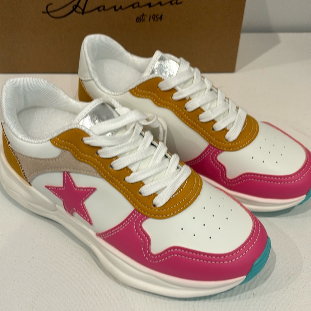VINTAGE HAVANA
Run Fashion Sneakers
Color Fuschia/Mustard Suede